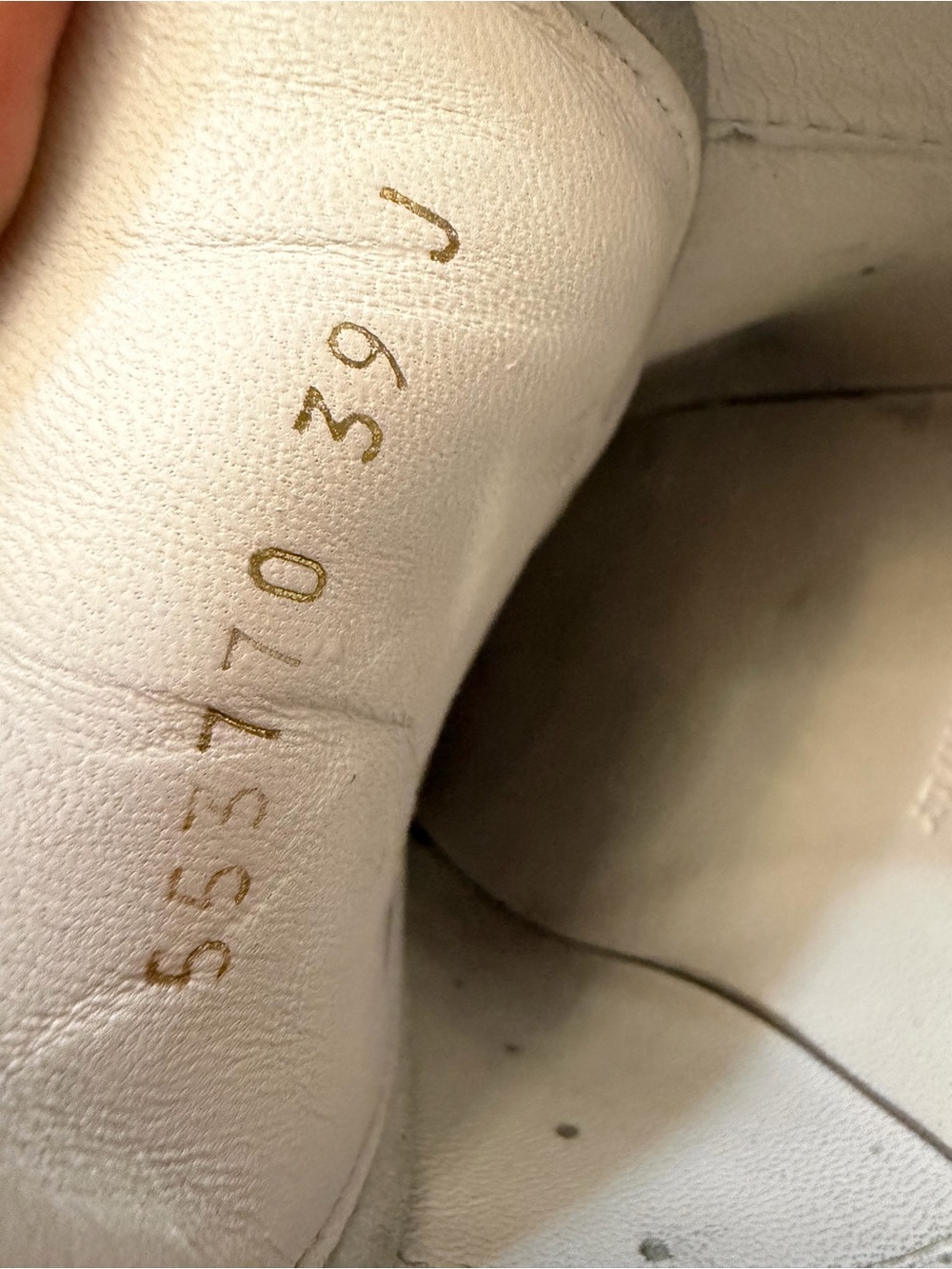 Alexander McQueen White Leather Oversized Sneakers with Black Heel Tab - Picture 6 of 13